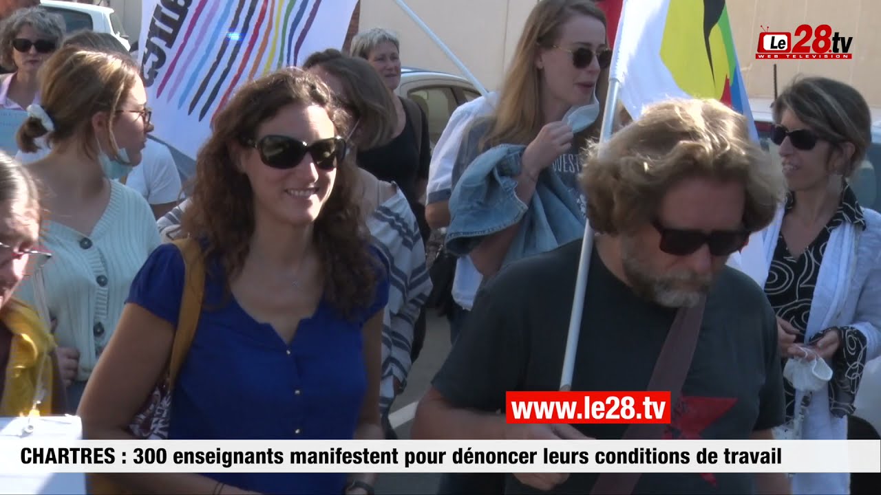 Chartres : 300 enseignants manifestent pour dénoncer leurs conditions de travail