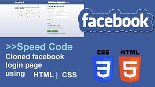 Made Facebook like Log In | Sign Up Page Using HTML and CSS | Facebook Cloned | Techie Sid