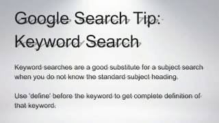 Celebrity Google Search Tip: Use "Define" for instantly find word definition Net Worth