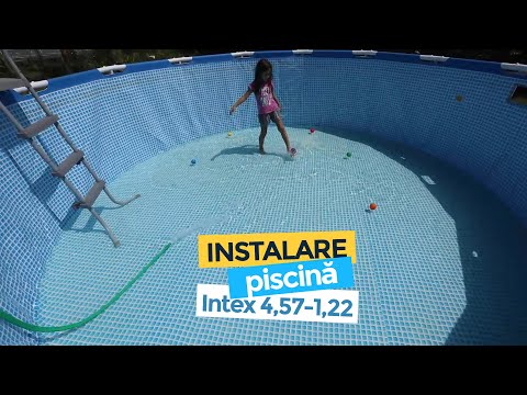 Instalare piscina Intex 4,57-1,22