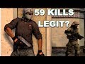 59 Kills but is he LEGIT? CS:GO OVERWATCH