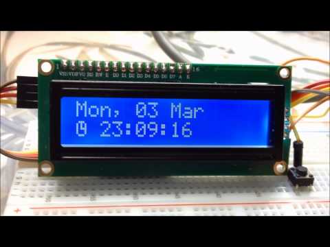 Raspberry Pi: 16x2 i2c LCD testing with custom characters