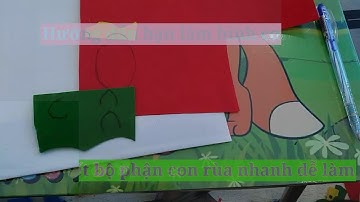 Hướng dẫn bạn làm hình con rùa bằng vải nỉ - Phần 2 cắt chi tiết bộ phận con rùa nhanh dễ làm