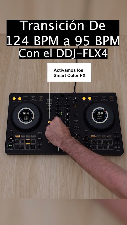 Es muy sencillo realizar transiciones de tempo con el DDJ-FLX4 de @AlphaThetaLatinoamérica-x9m