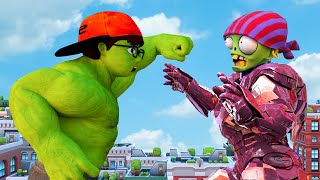 Nick Hulk vs Iron Zombie Battle | Scary Teacher 3D Animation