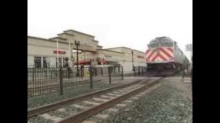 Man almost gets hit by Caltrain Bullet Train