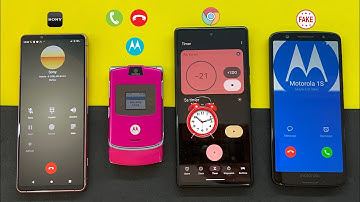 Incoming Call Motorola RAZR V3 + Sony Xperia | Google Pixel 6 Outgoing Call/ FAKE CALL Motorola 1S