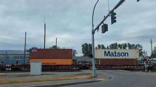 Slow union Pacific container in Sumner WA