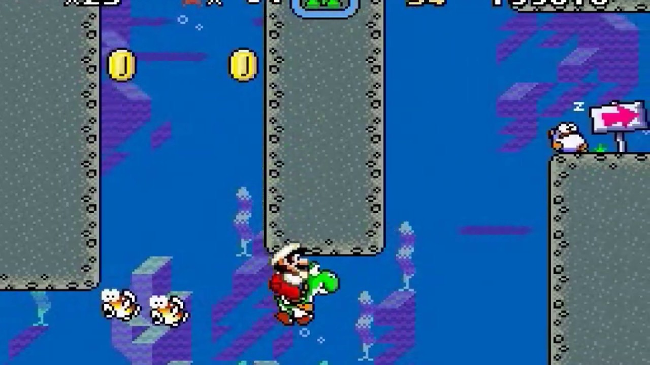 Mario World Donut Plains 1 Secret