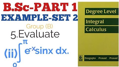 Integrate 0 to π e^-x sinx dx