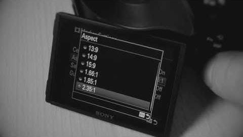 SONY A7RIII - Setup 2.35:1 Guideframes - Marker Display