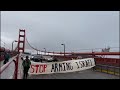 Around 50 anti-Israel protesters briefly shut down Golden Gate Bridge