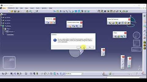 Mirror Command, Symmetry & Rotate Command (Transformation Feature ) Tool Bar CATIA V5