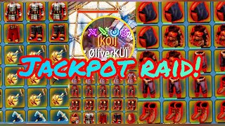 [Frostborn] TWO JACKPOT RAID!!!😱😱😱So many legendary!!!