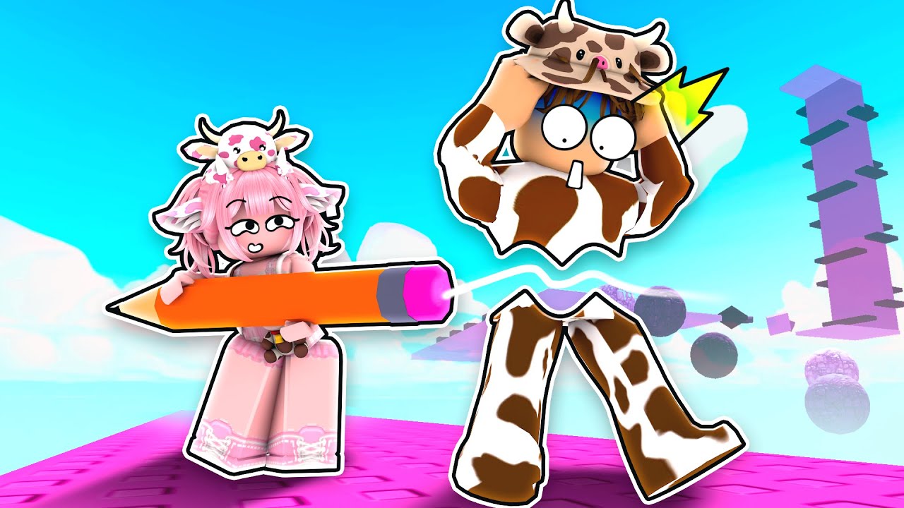 MOMON, MOOCI & MILO MENGGAMBAR UNTUK MELEWATI OBSTACLE DI OBBY DOODLE