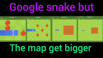 Google snake but the map get bigger