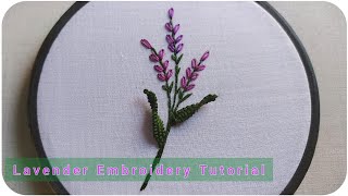 Hand Embroidery : lavender embroidery tutorial / embroidery for beginners -  Let's Explore