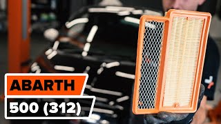 Hoe Luchtfilter van de motor vervangen ABARTH 500 / 595 (312_) - videogids