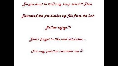 SAMP Pro Aimbot 100% Working