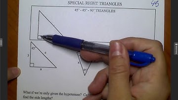 Unit 6 Geometry Trig  Special Right Triangles
