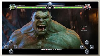 Hulk vs Thanos with Healthbars