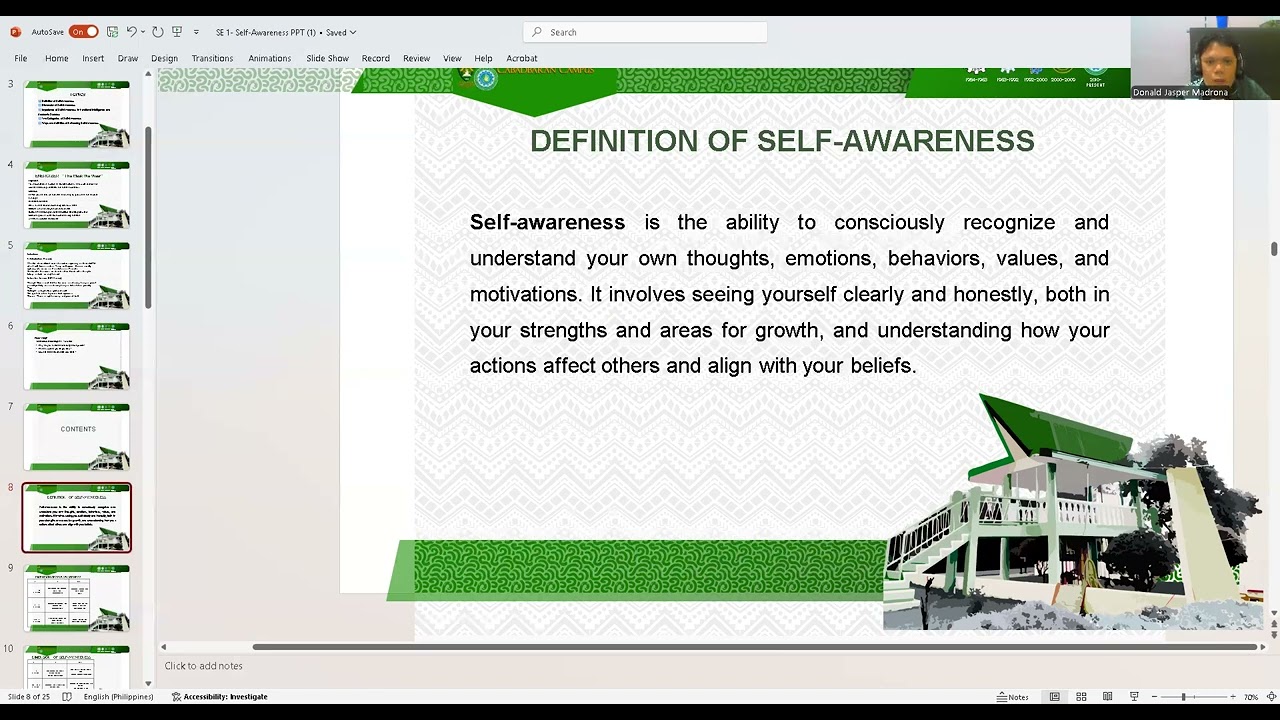 Session 1.1 Self Awareness