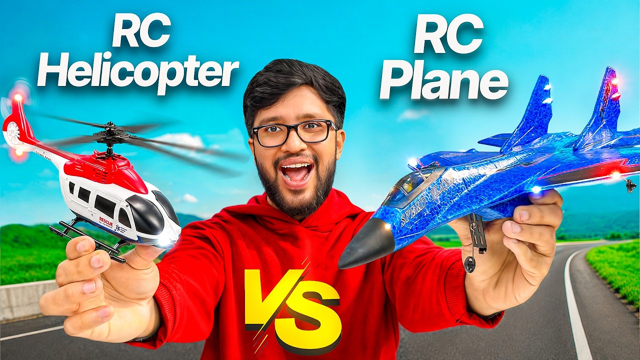 RC Helicopter VS RC Plane !