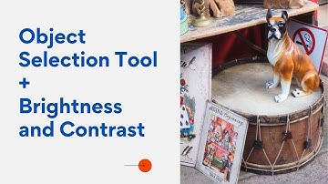 Adobe Photoshop: Object Selection Tool + Brightness and Contrast Adjustment Layer