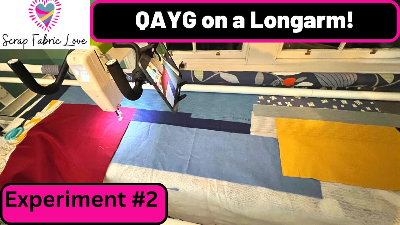 QuiltAsYouGo on a Longarm Overlapping Raw Edges YouTube