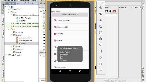 ListView With Checkbox  Demo