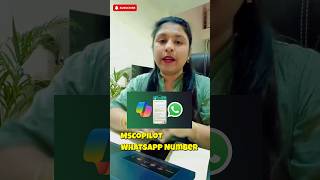 Microsoft Copilot WhatsApp Number #shorts #smartphone #shortvideo #mscopilot #whatsappnumber