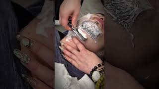 💈Lady shaving &amp; Remove a full beard！ #barbershop