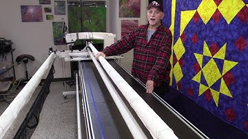 Loading the Handi Quilter Forte