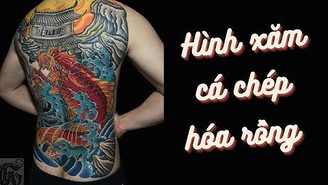 Hình ảnh cá chép hóa rồng tượng trưng