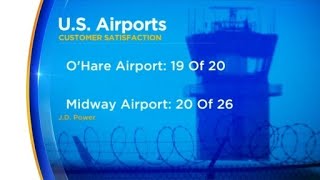 Survey: Midway, O'Hare receive low scores from travelers on everything from arrivals to food