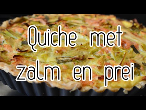 Video: Quiche-lauren Met Roze Zalm