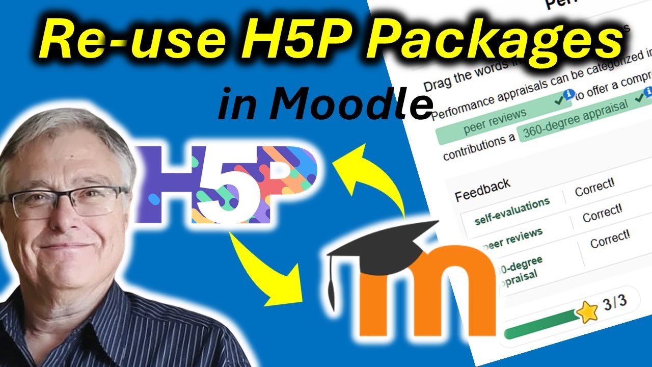 Reuse H5P packages in Moodle - YouTube