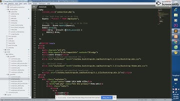 Hiển thị danh sách nhân viên php sử dụng database