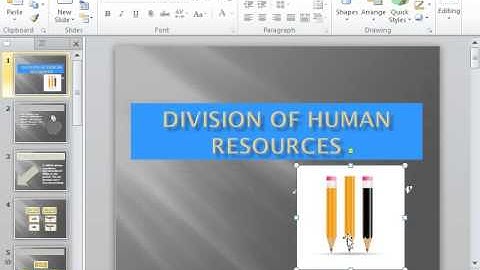 PowerPoint 2010 Use a Picture as a Watermark