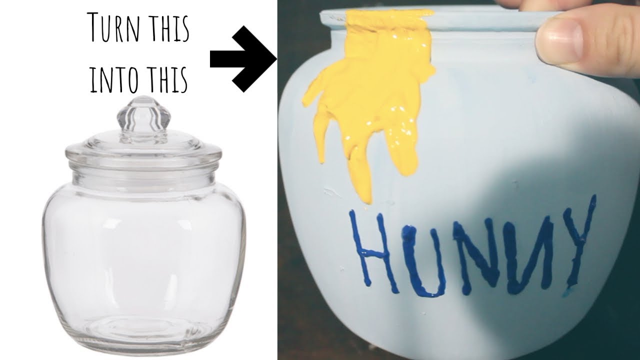 DIY Winnie the Pooh Inspired Hunny Pot Candy Jar 