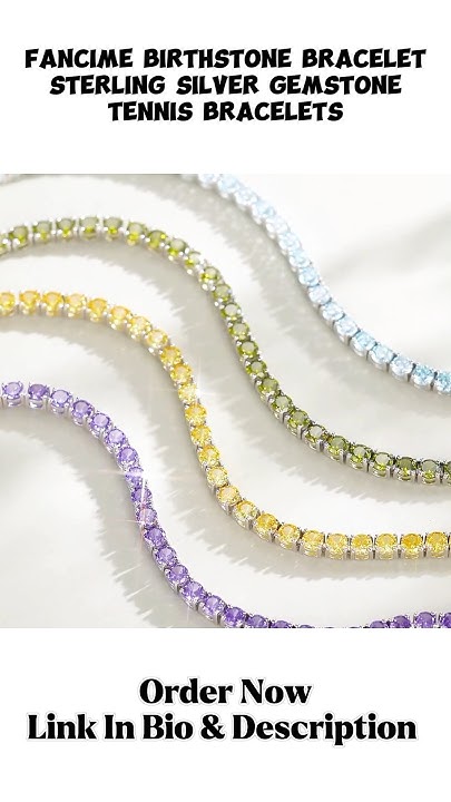 AGVANA Heart Birthstone Bracelets For Women Sterling Kenya