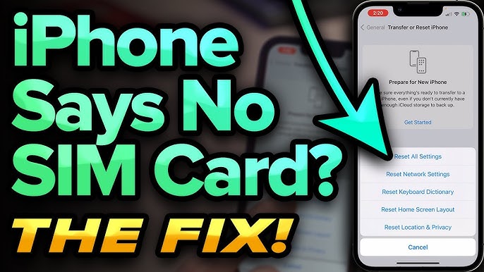 Iphones: Sim Card Not Working? No Service, No Sim Card, Invalid Sim, Stuck  On Searching? Fixed! - Youtube