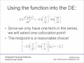 Weighted Residual Methods: Collocation Method Example