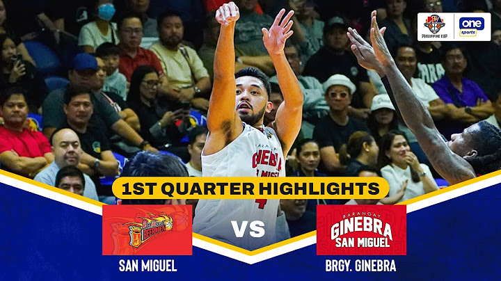 SAN MIGUEL vs. BRGY. GINEBRA | 1ST QUARTER HIGHLIGHTS | SEMIFINALS G7 | PBA SEASON 49 PHILIPPINE CUP