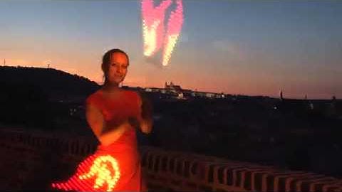 Visual Poi   Lighttoys Pyroterra Pixel Visual Poi and Staff