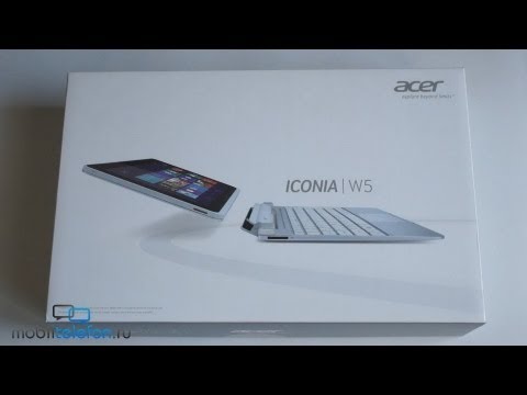Распаковка Acer Iconia W510 (W5) (unboxing): док-клавиатура и планшет