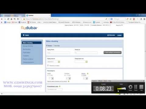 How To Take A Pnr,Reservation Or Booking On FlyDubai Fz Tutorial In Urdu Part 3