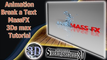Animation Break a Text | 3dmax MassFX