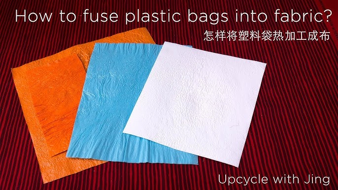 Make a durable tote bag from shitty plastic bags #preciousplastic 