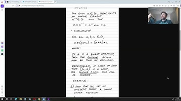 Introduction: Properties of Binary Operations to Define a Group, Further Pure Mathematics 2 #fp2